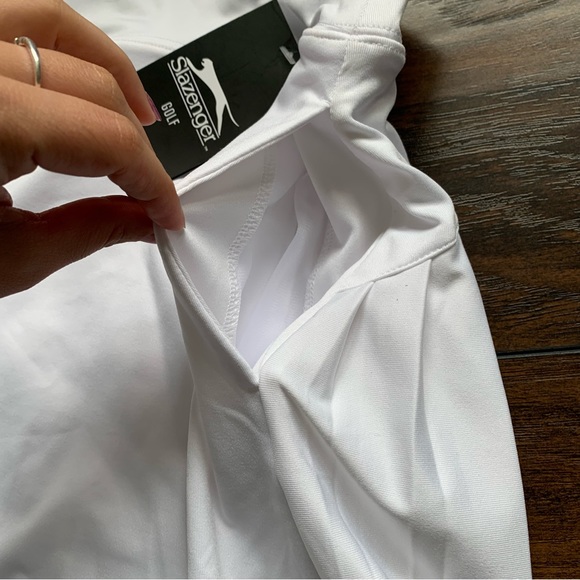 NWT SLAZENGER Women's Tech Pleated White 15" Golf Skort. - Picture 8 of 11